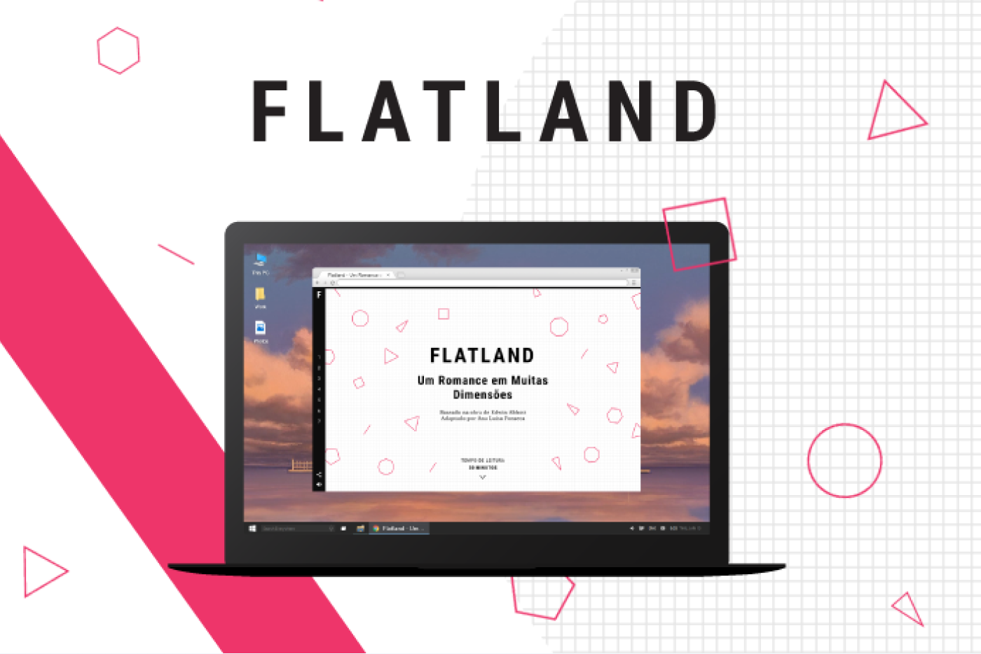 Flatland digital book cover